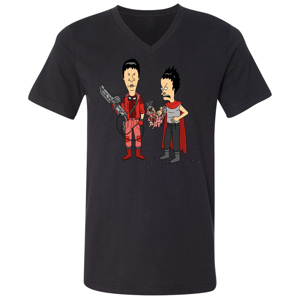 Unisex V-Neck T-Shirt - G9AFZ4SV - Black - 16