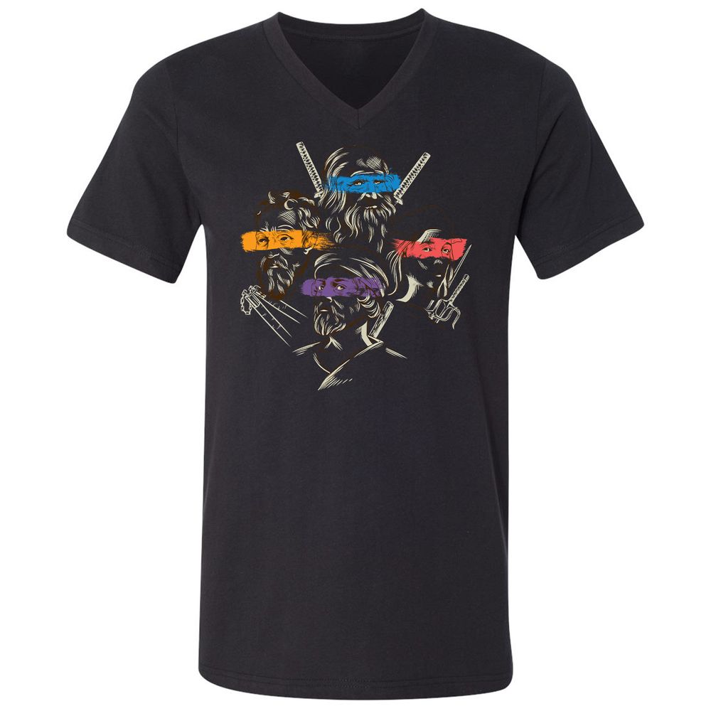 Unisex V-Neck T-Shirt - XWC2EHB2 - Black - 16