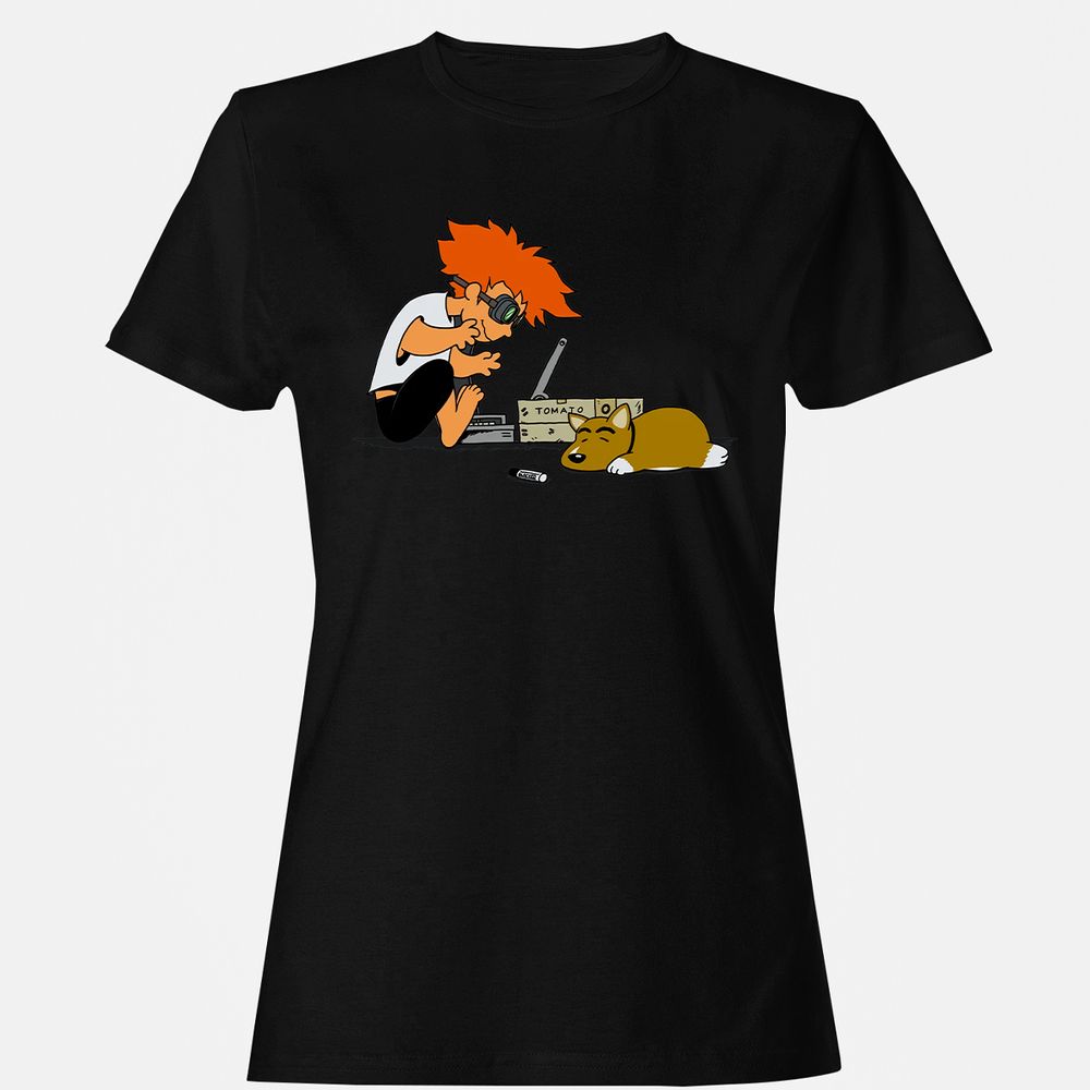 Women's T-Shirt - LX6C7821 - Black - 16