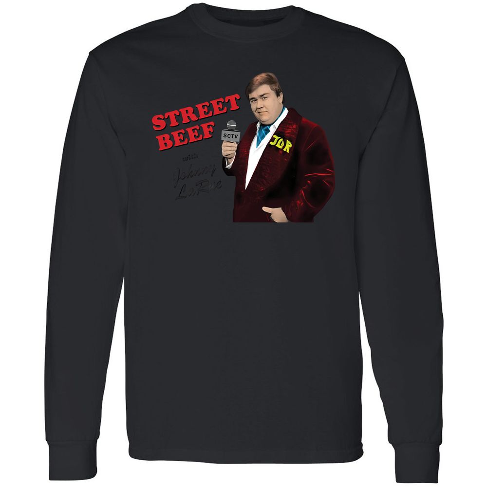 Long Sleeve T-Shirt - QGXH3TL7 - Black - 16