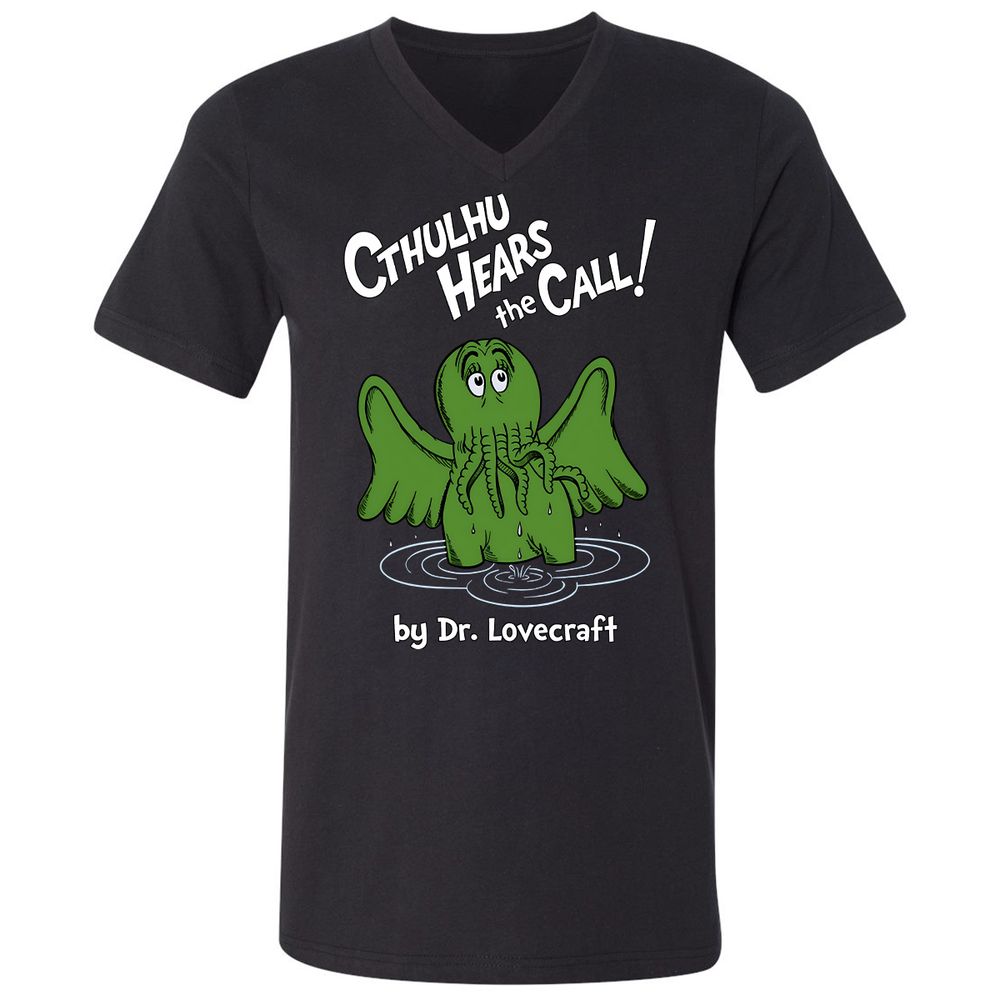 Unisex V-Neck T-Shirt - DLG28ZD2 - Black - 16