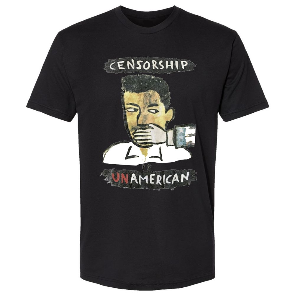 Censorship is Unamerican - Black - 16