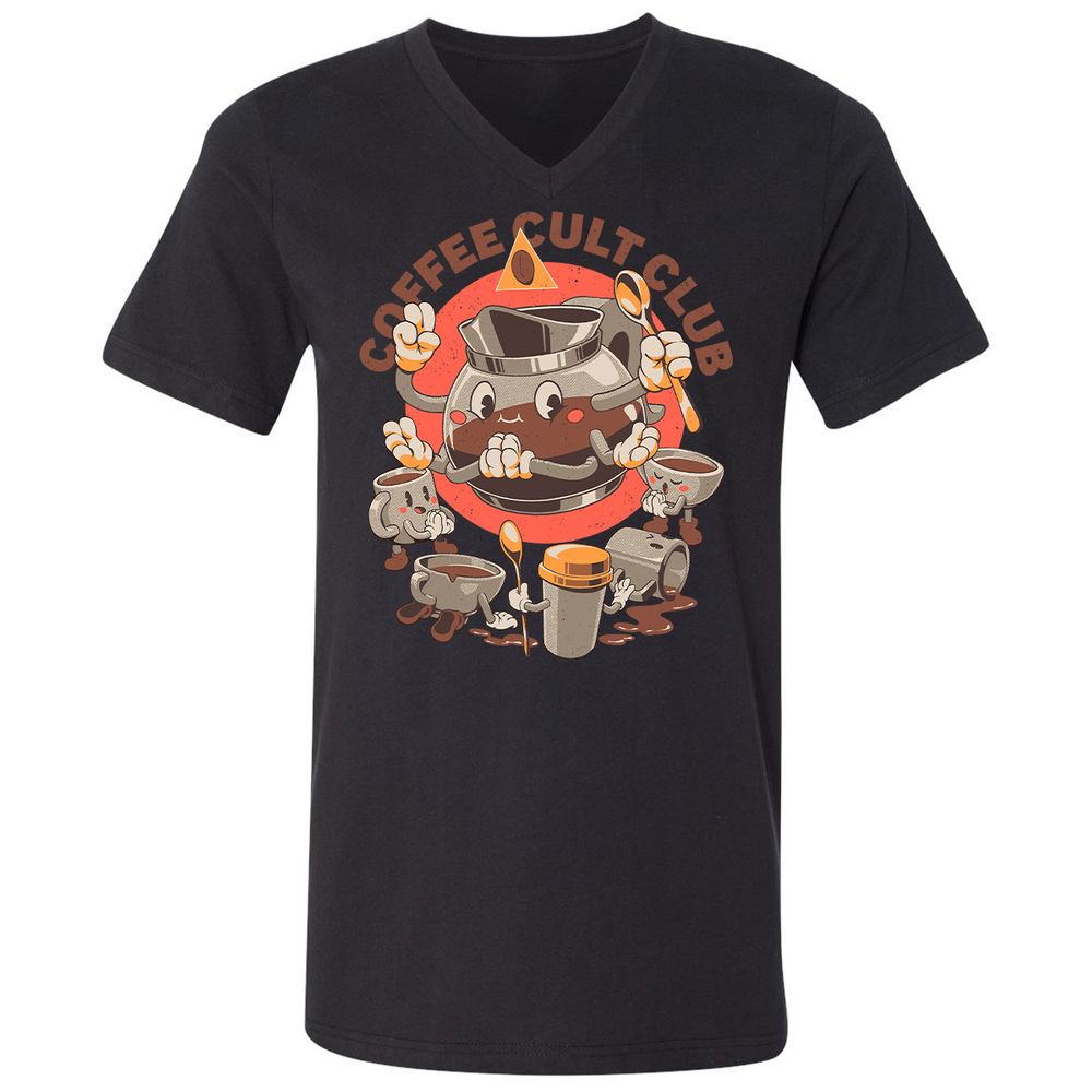 Unisex V-Neck T-Shirt - SFE62U3T - Black - 16