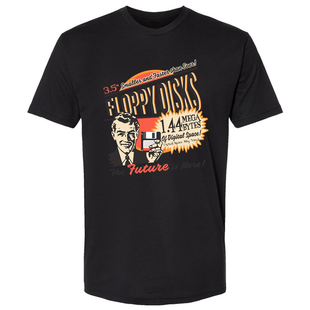 Floppy Disk Retro - Black - 16