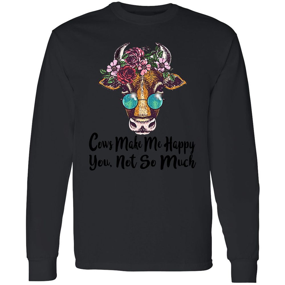 Long Sleeve T-Shirt - H96NU3QW - Black - 16