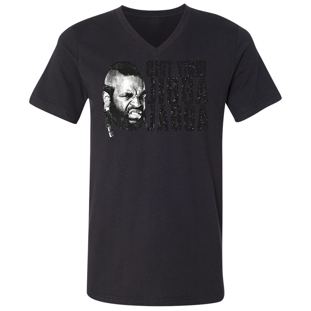 Unisex V-Neck T-Shirt - TLUMHTFQ - Black - 16
