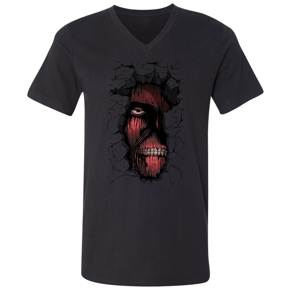 Unisex V-Neck T-Shirt - CLLJUNBF - Black - 16