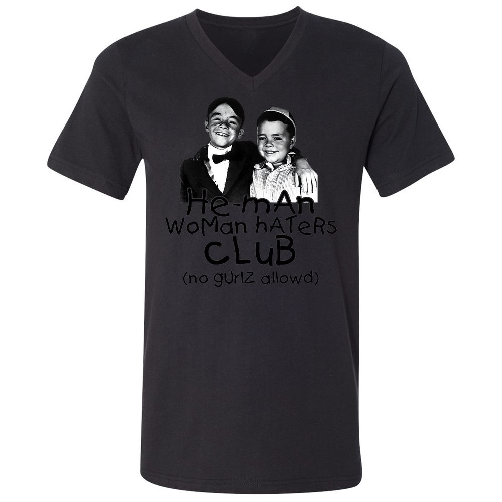 Unisex V-Neck T-Shirt - 57WUGRGC - Black - 16