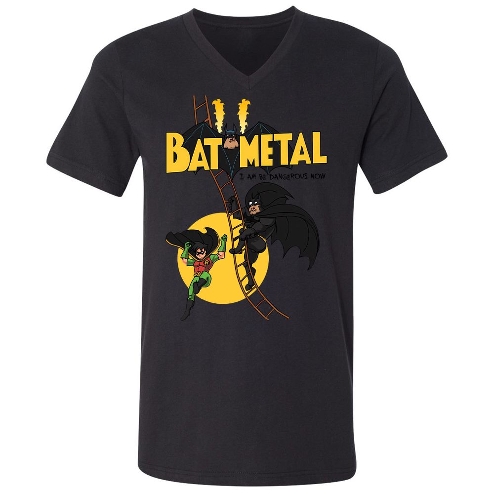 Unisex V-Neck T-Shirt - A15HXCUQ - Black - 16