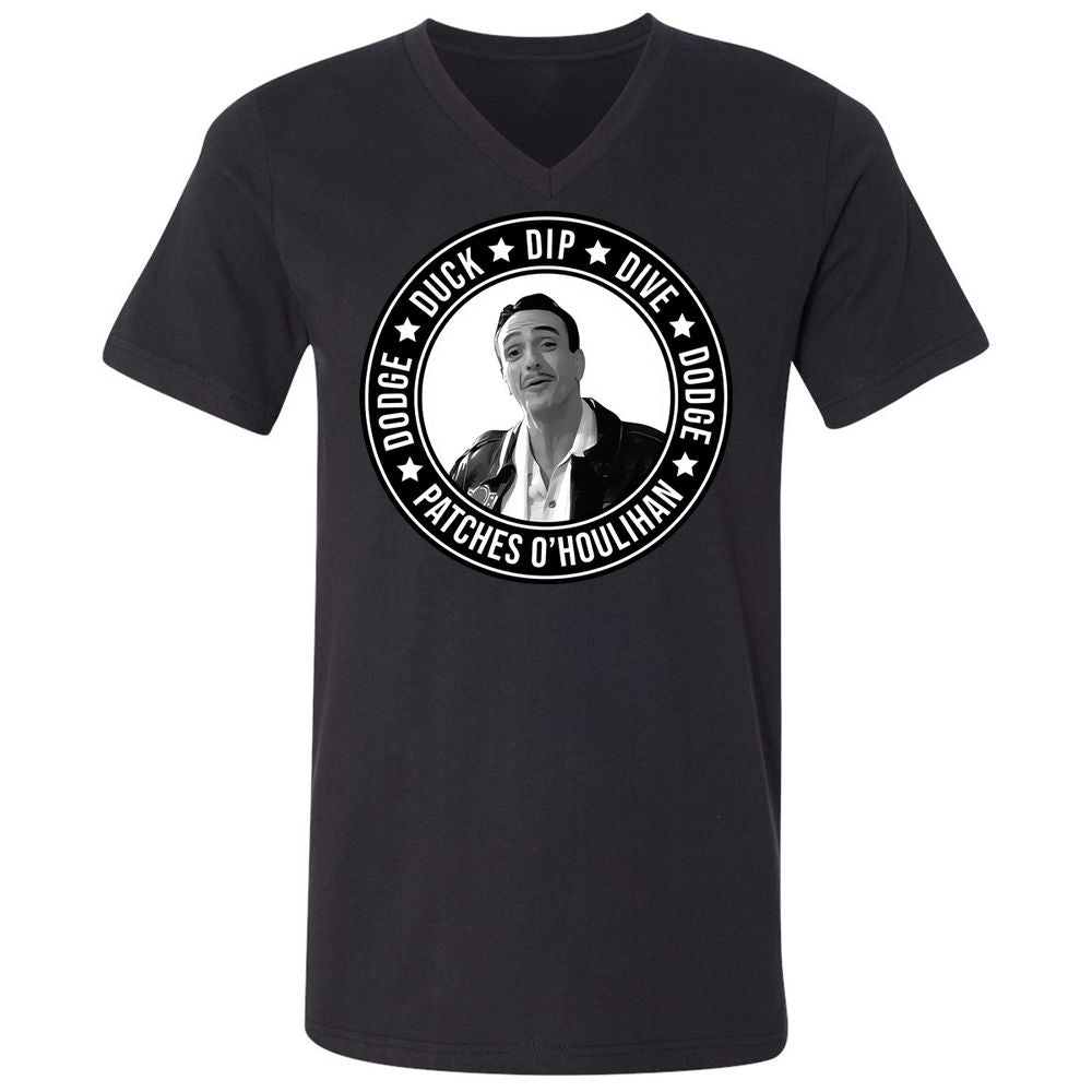 Unisex V-Neck T-Shirt - WHCH8HE1 - Black - 16