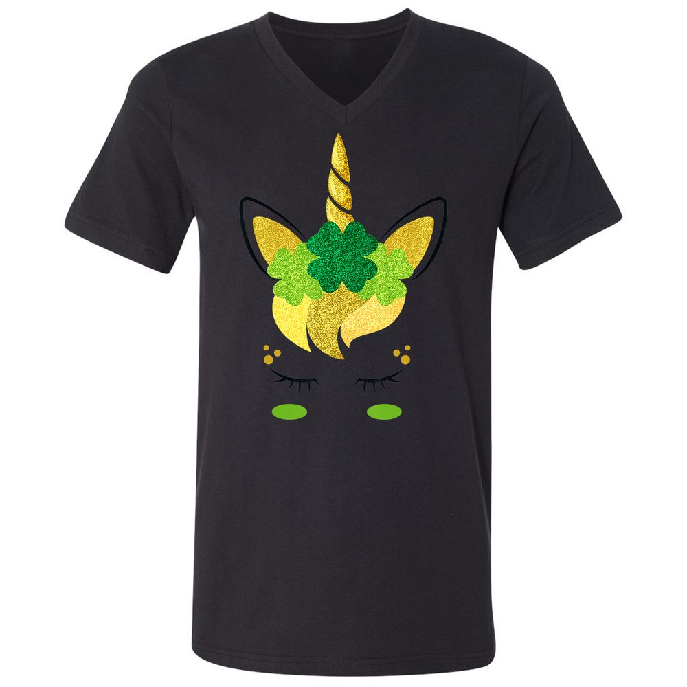 Unisex V-Neck T-Shirt - KAAFBGQR - Black - 16