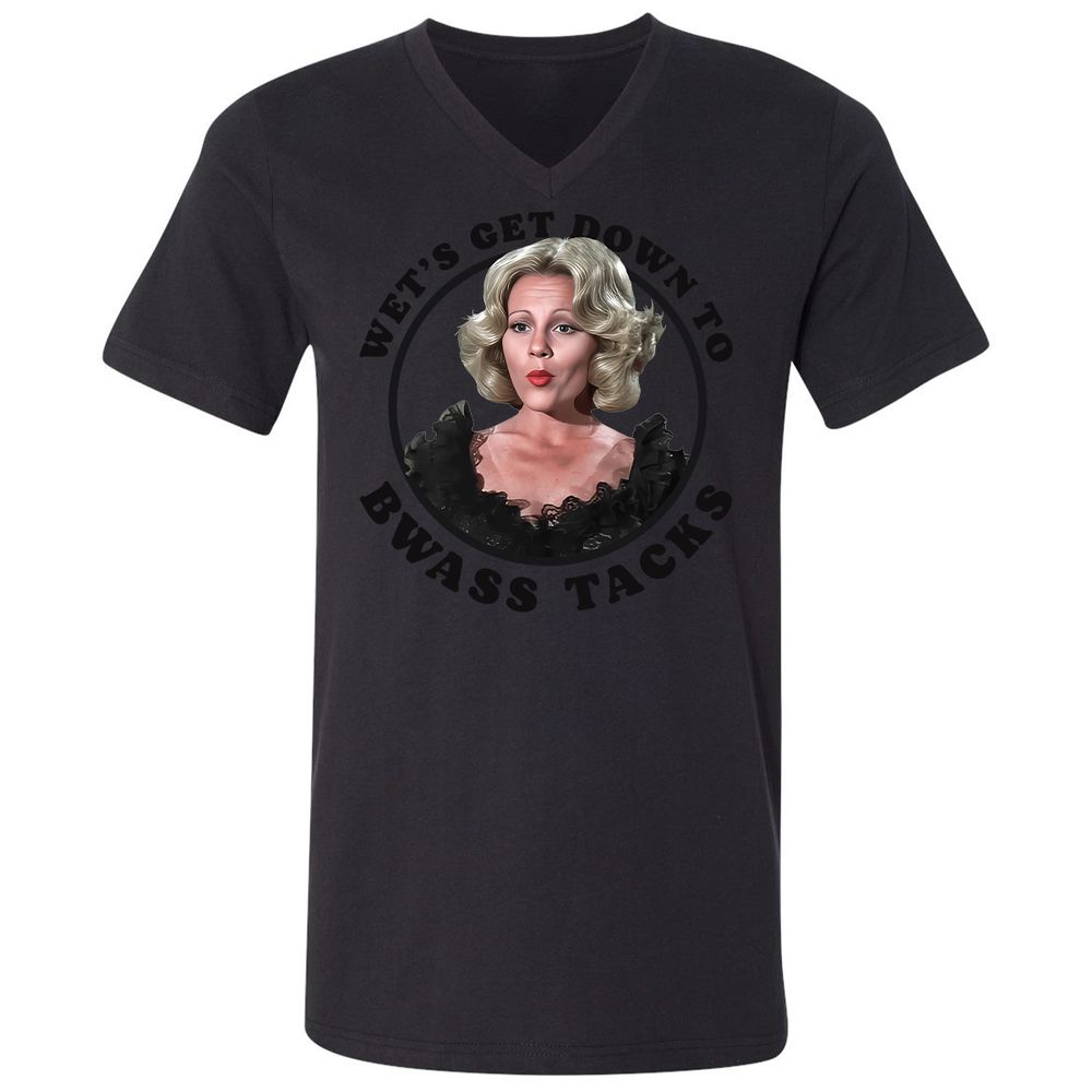 Unisex V-Neck T-Shirt - 8HRLUR38 - Black - 16