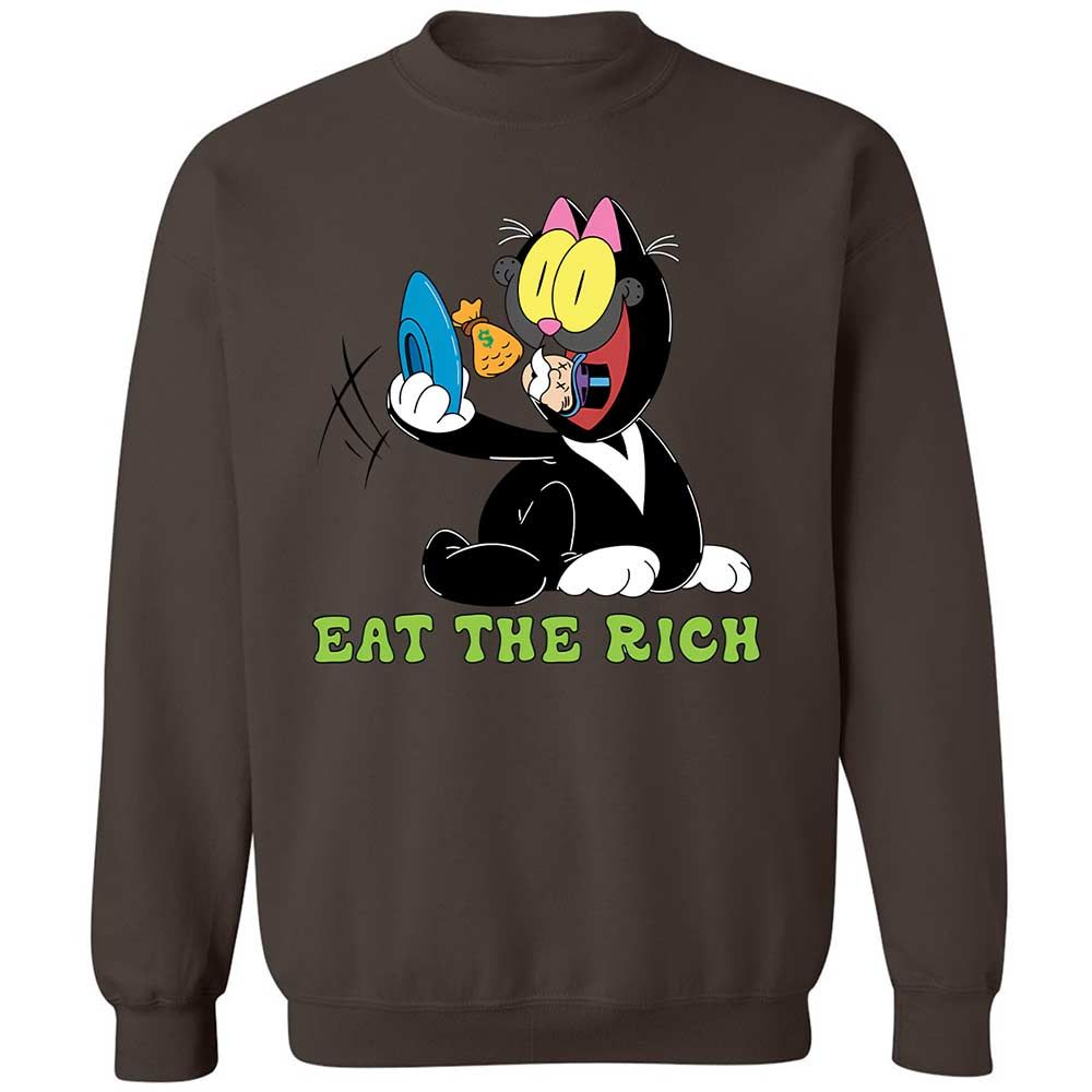 Classic Unisex Sweatshirt - HKH4A8VL - Dark Chocolate - 16