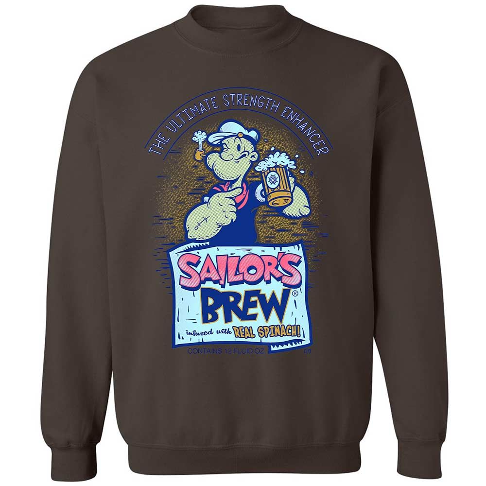 Classic Unisex Sweatshirt - N3NEKWPU - Dark Chocolate - 16