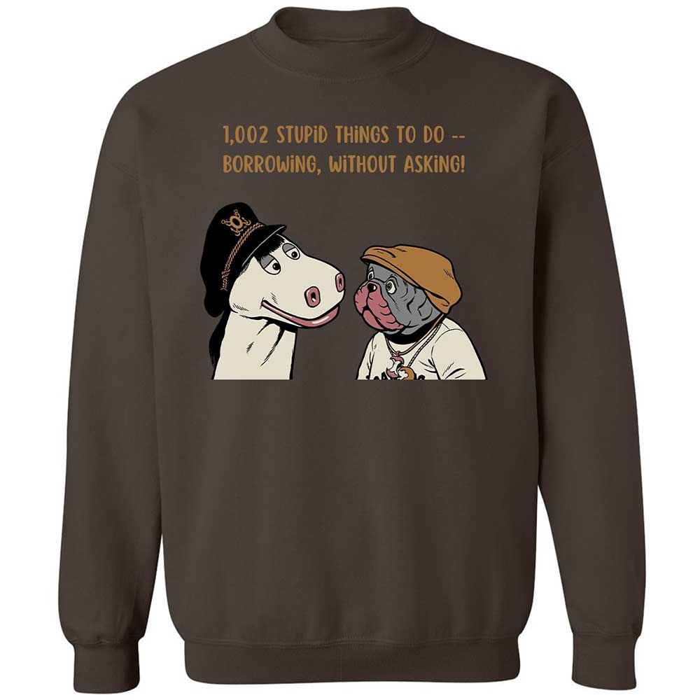Classic Unisex Sweatshirt - 5D7UQFTZ - Dark Chocolate - 16