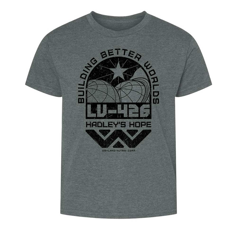 Kids T-Shirt - HX9LYPL7 - Dark Heather - 16
