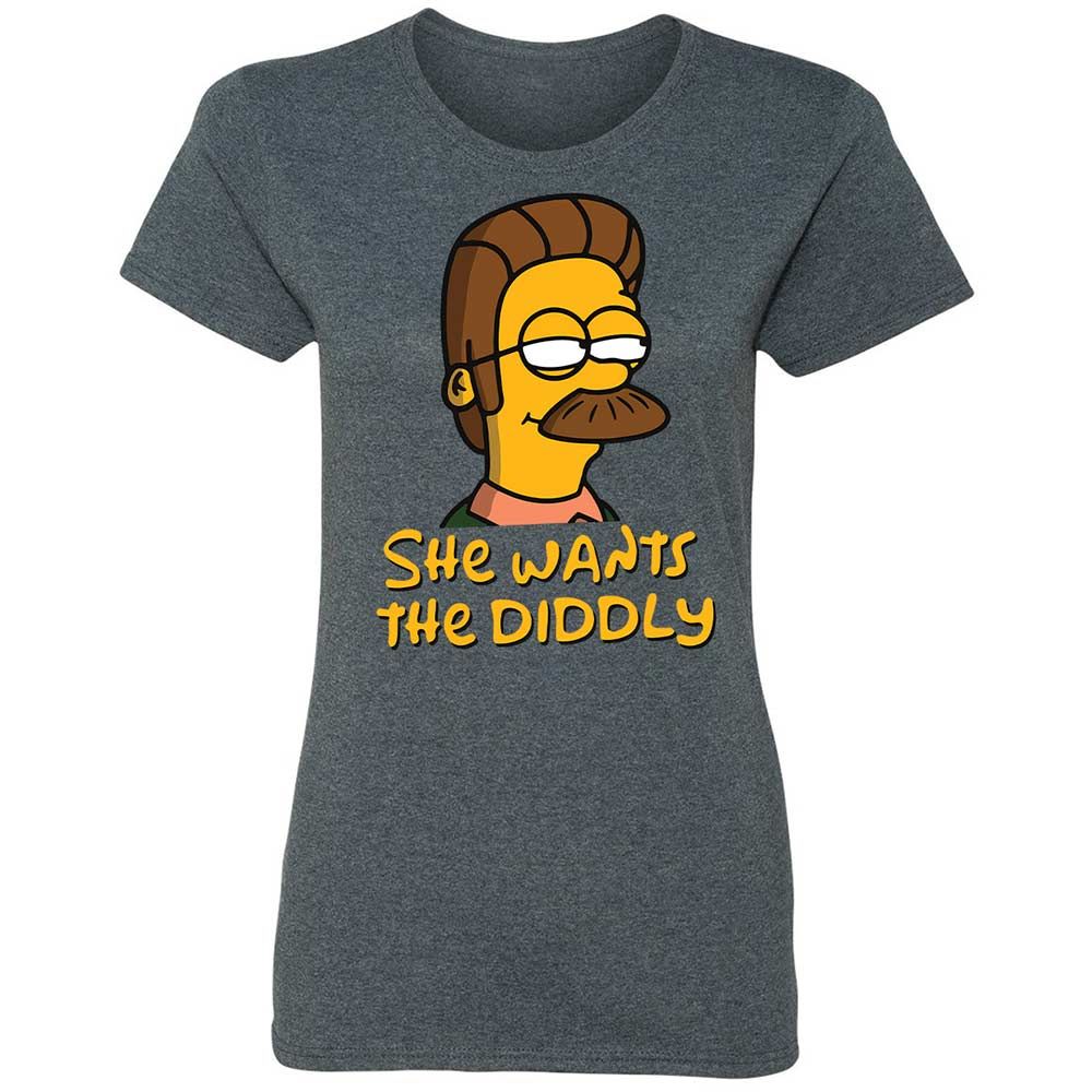She Wants The Diddly - Dark Heather - 16