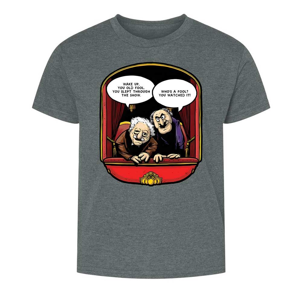 Statler and Waldorf (Wake Up) - Dark Heather - 16