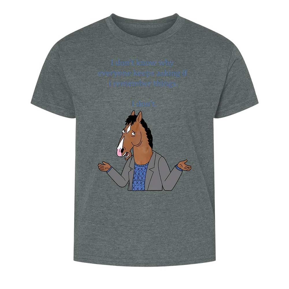 Kids T-Shirt - SKNK7T6Z - Dark Heather - 16