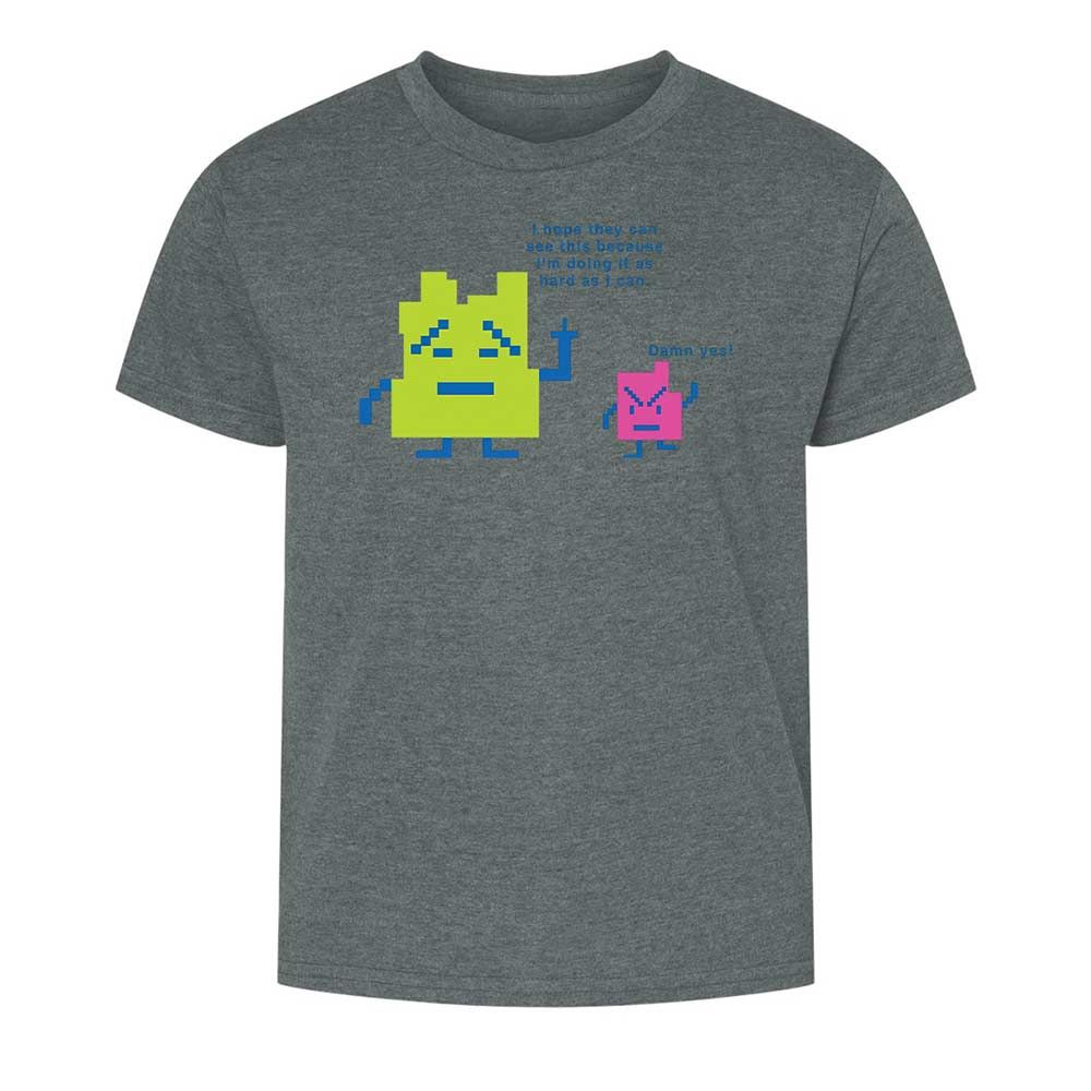 Kids T-Shirt - QM8JEJGX - Dark Heather - 16