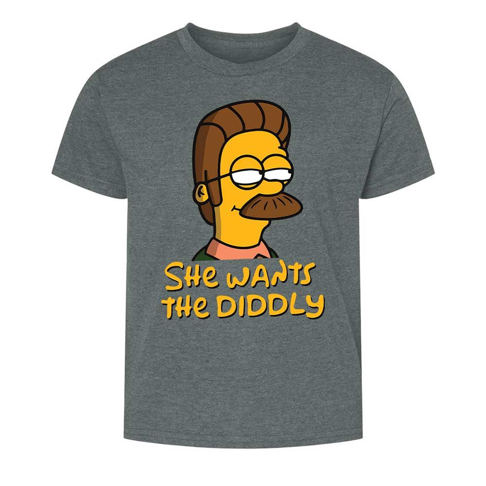 She Wants The Diddly - Dark Heather - 16