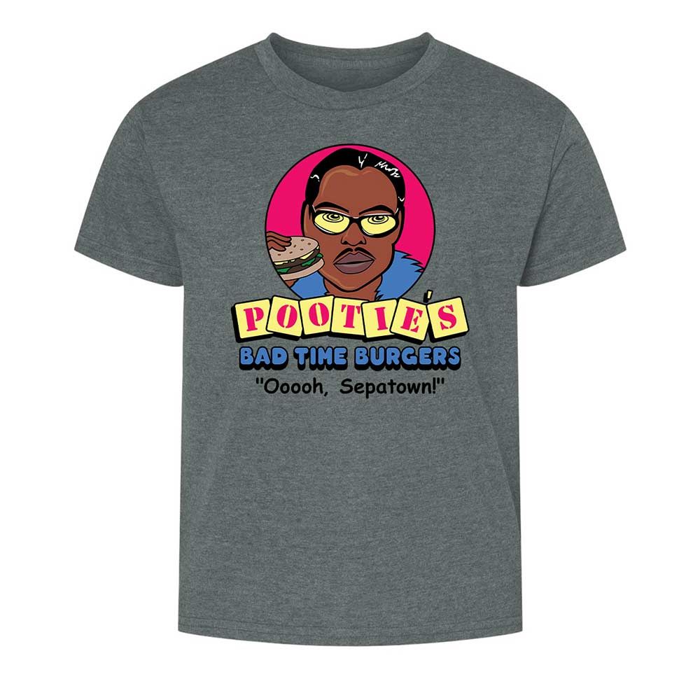 Pootie's Bad Time Burgers - Dark Heather - 16