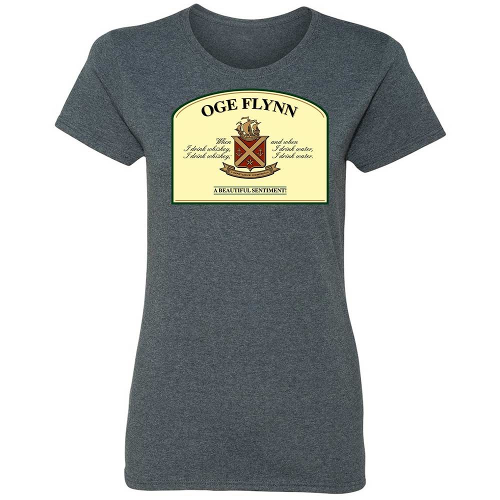 When I drink whiskey, when I drink water - Dark Heather - 16