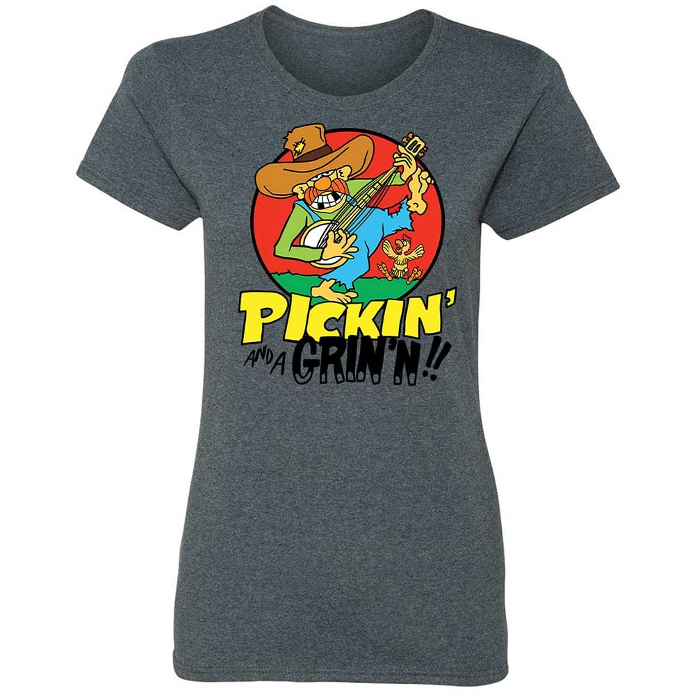 Pickin' and a Grinnin - Dark Heather - 16