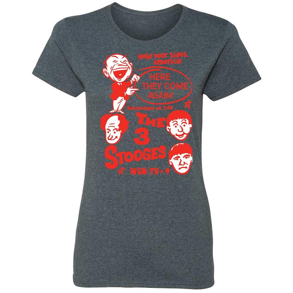 The 3 Stooges - Dark Heather - 16