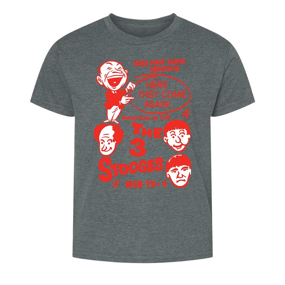 The 3 Stooges - Dark Heather - 16