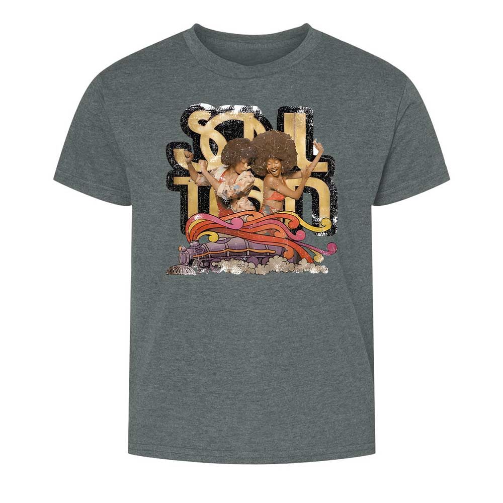 Retro Soul Train Dance Vibes - Dark Heather - 16