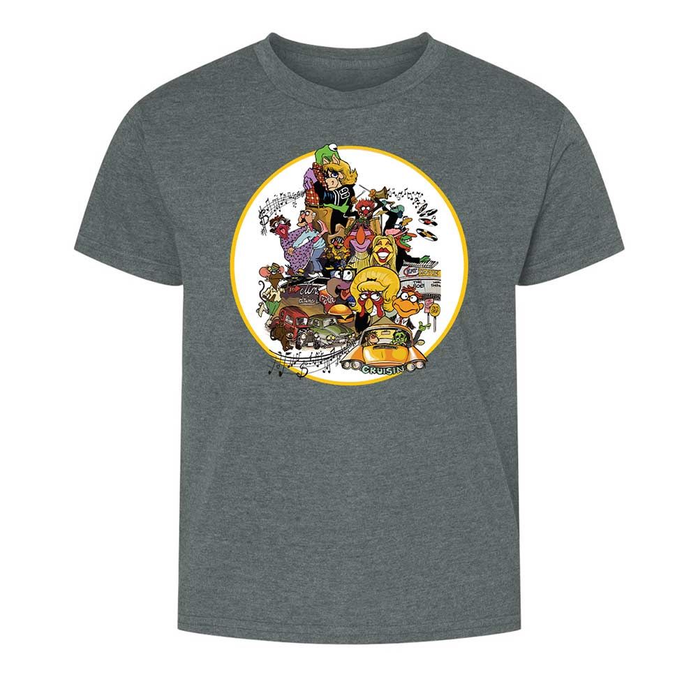 Muppet Graffiti - Dark Heather - 16