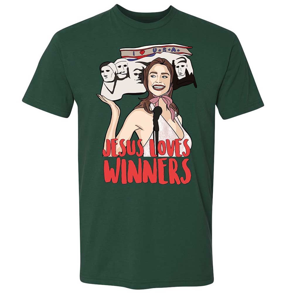 He Loves Winners - Forest Green - 16