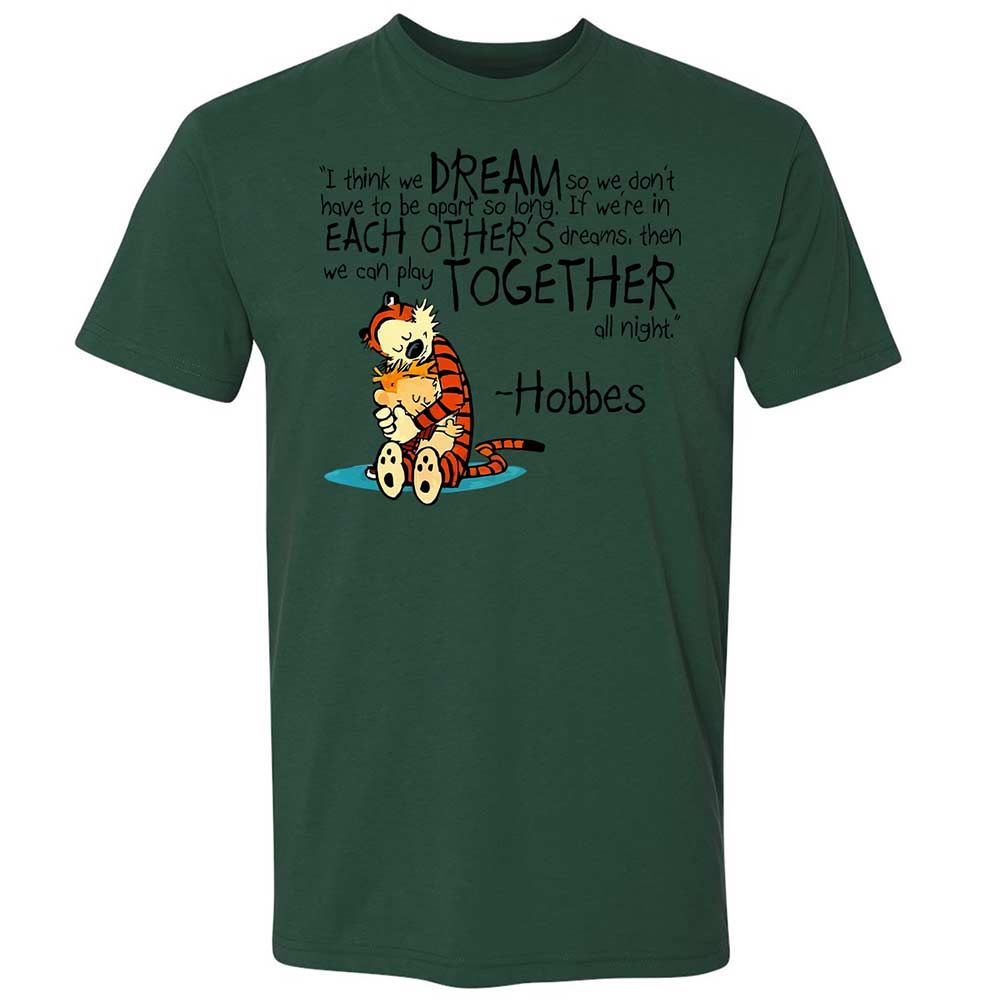 Calvin Hobbes Dreams - Forest Green - 16