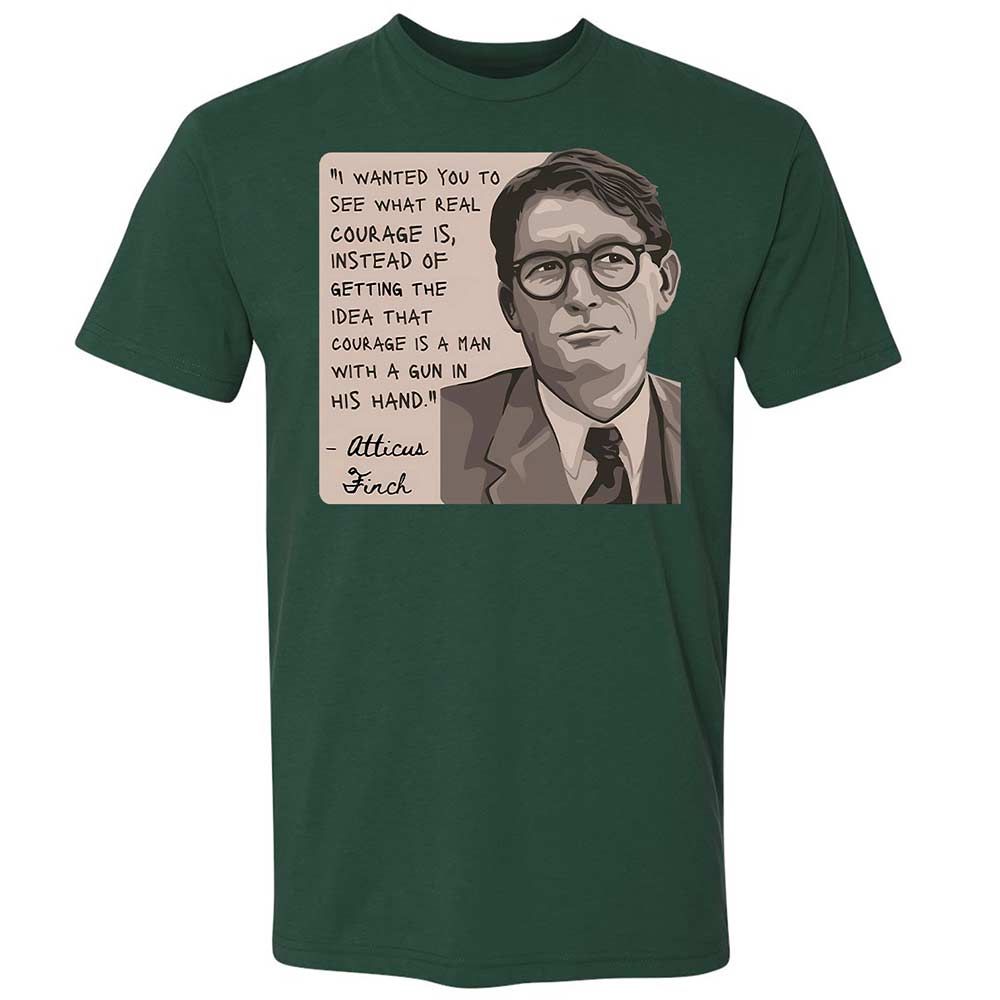 Real Courage Quote - Forest Green - 16