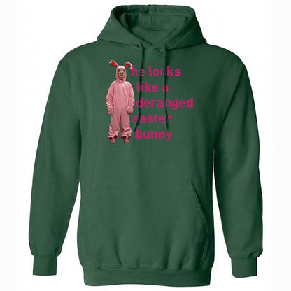 He Looks Like a Deranged Easter Bunny - Forest Green - 16