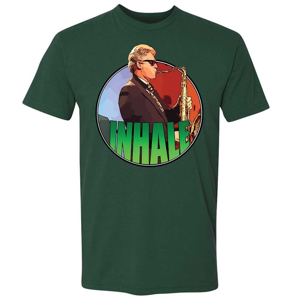 Playing the Saxophone - Forest Green - 16