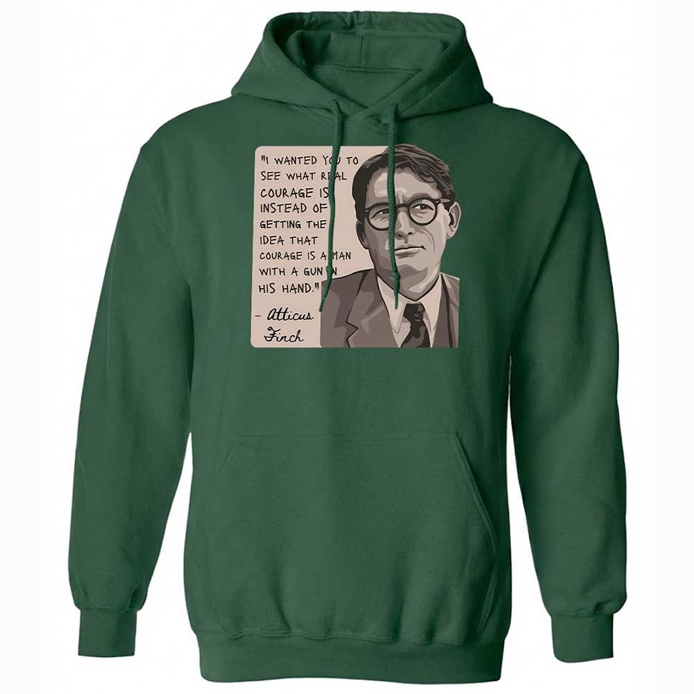 Real Courage Quote - Forest Green - 16