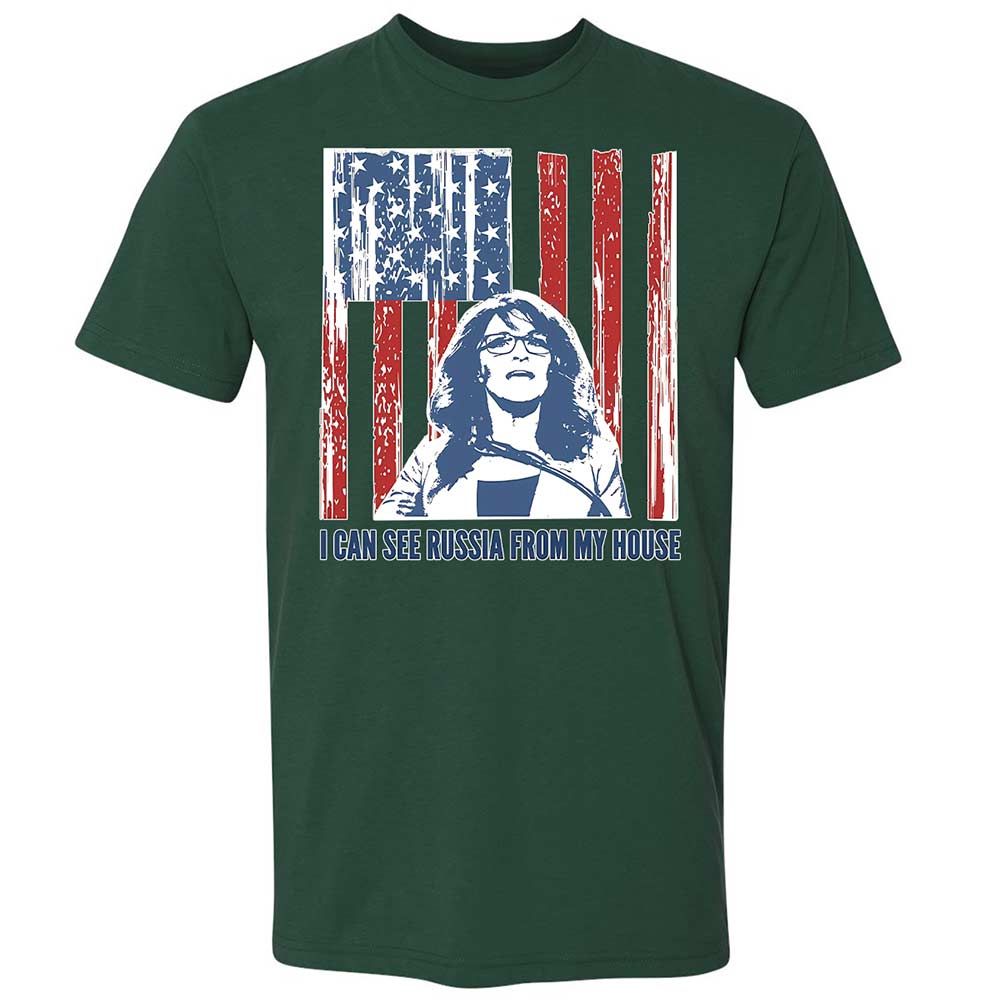 I can see Russia from my house - Forest Green - 16