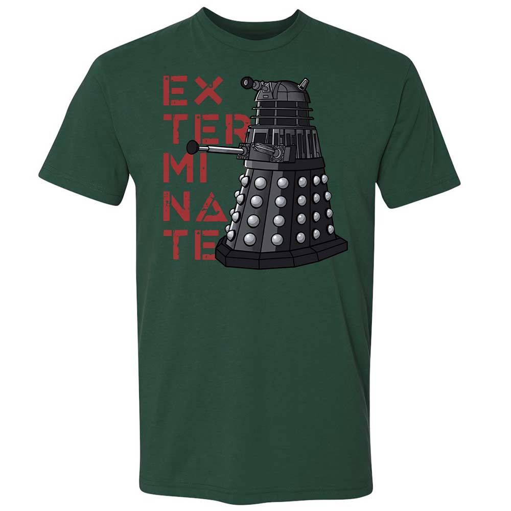 Dalek Exterminate - Forest Green - 16
