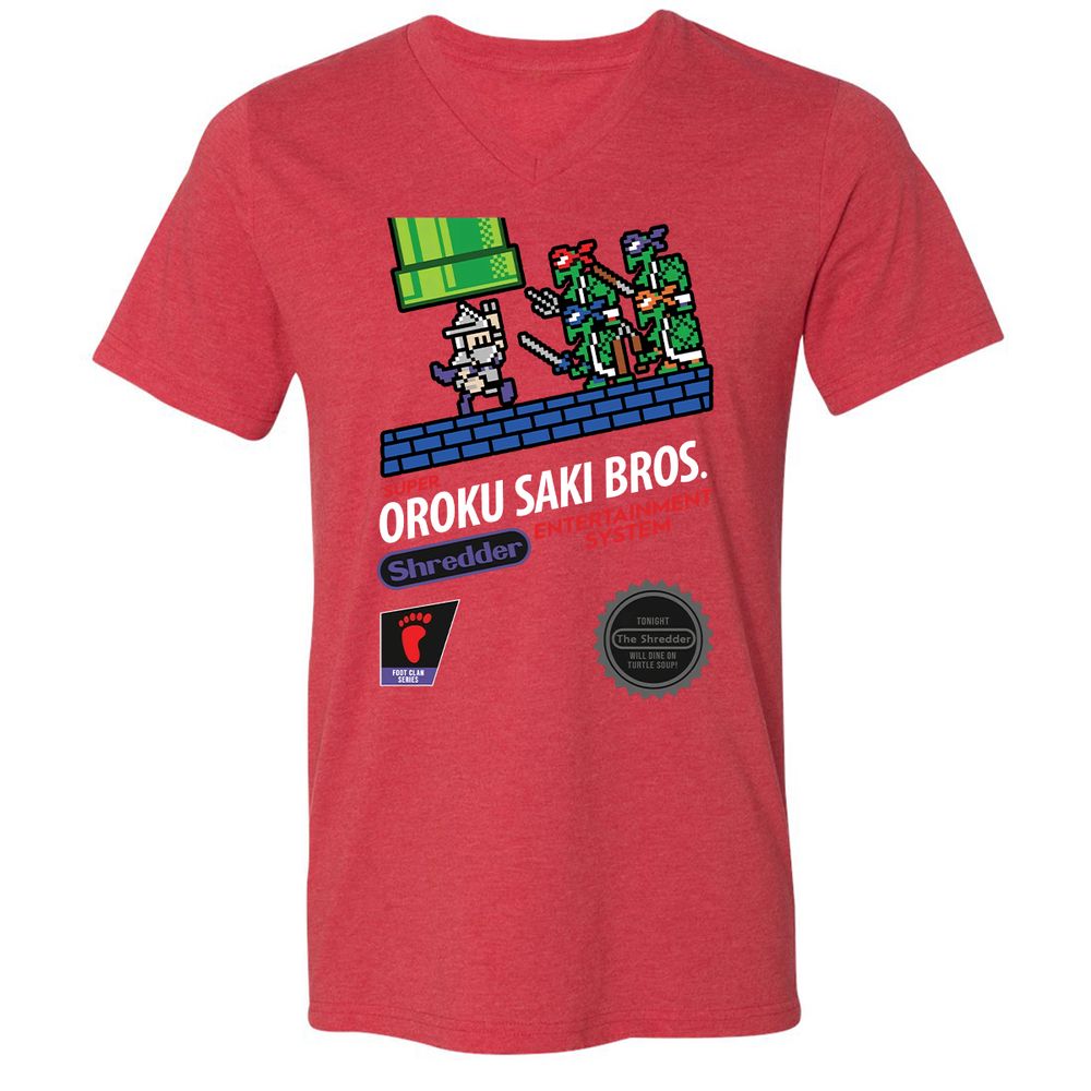 Unisex V-Neck T-Shirt - GQ11JWZG - Heather Red - 16