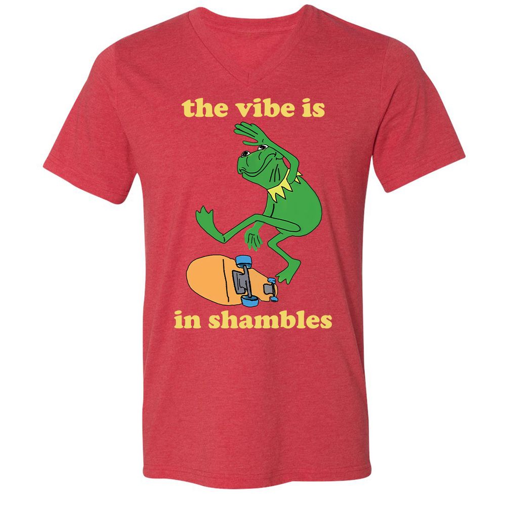 Shambles vibe - Heather Red - 16