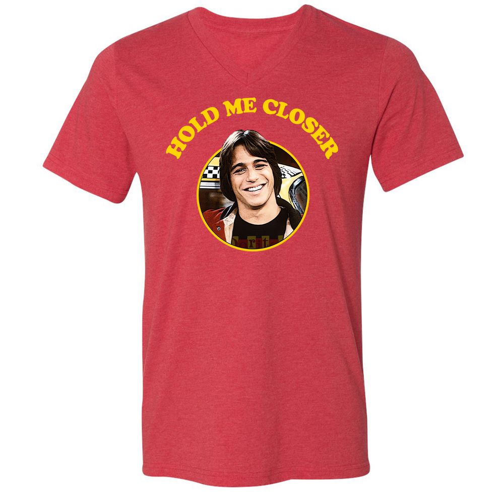 Unisex V-Neck T-Shirt - 4JC3JY5W - Heather Red - 16