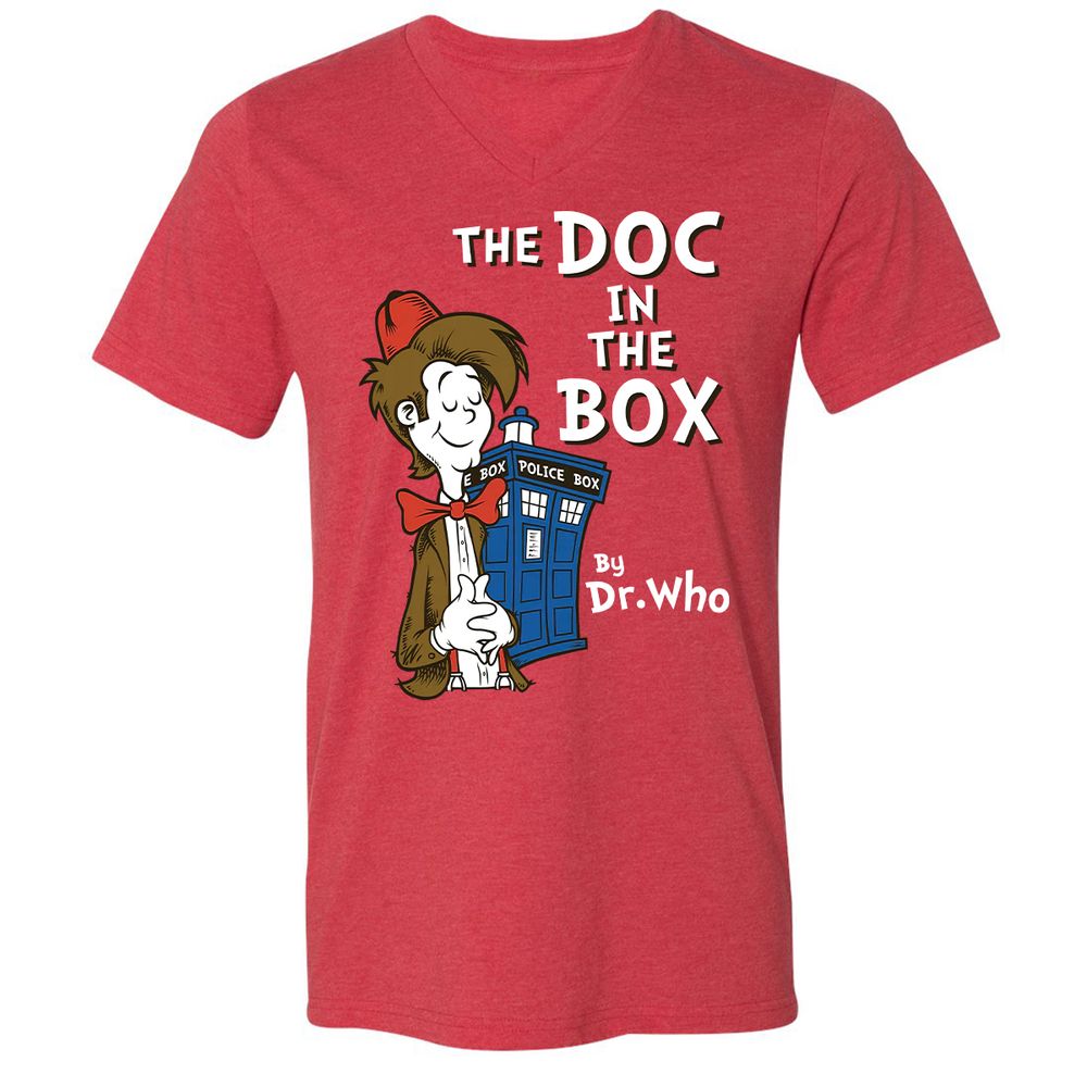Unisex V-Neck T-Shirt - 16B3AMTV - Heather Red - 16
