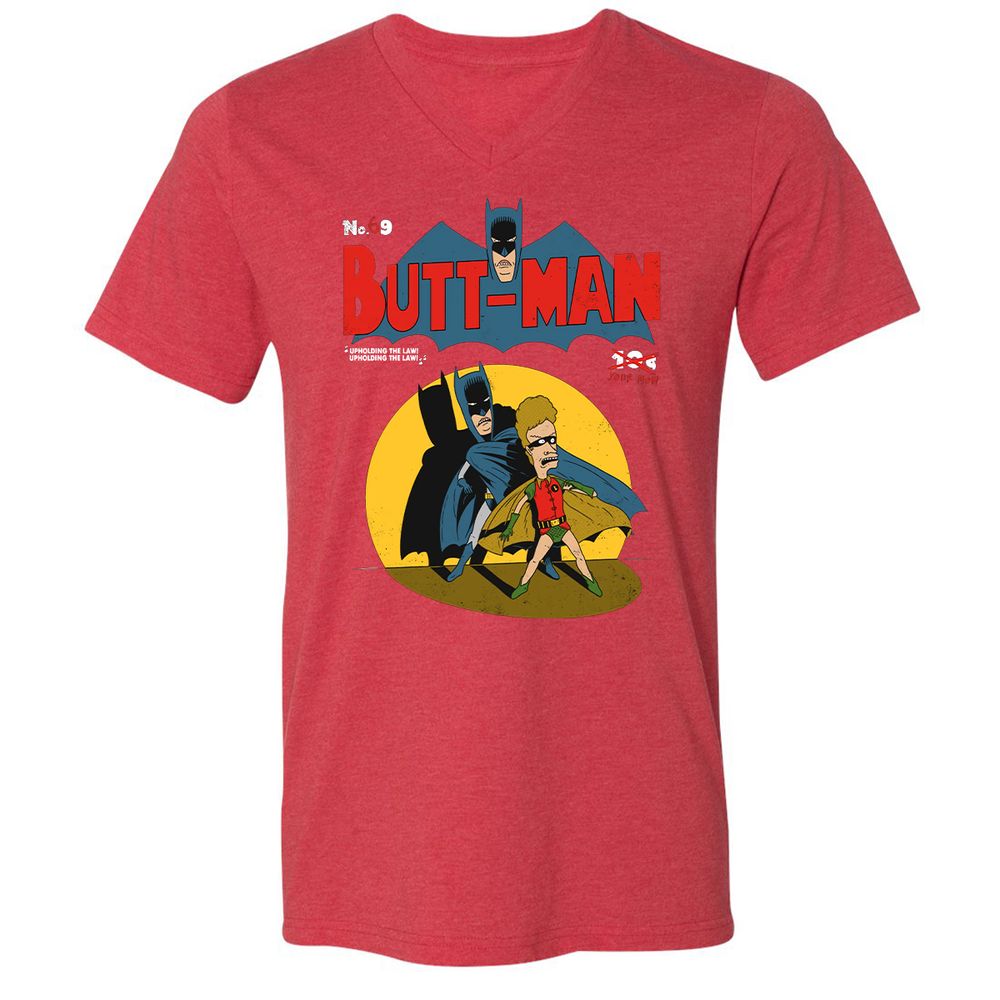 Unisex V-Neck T-Shirt - EC6VPG3K - Heather Red - 16