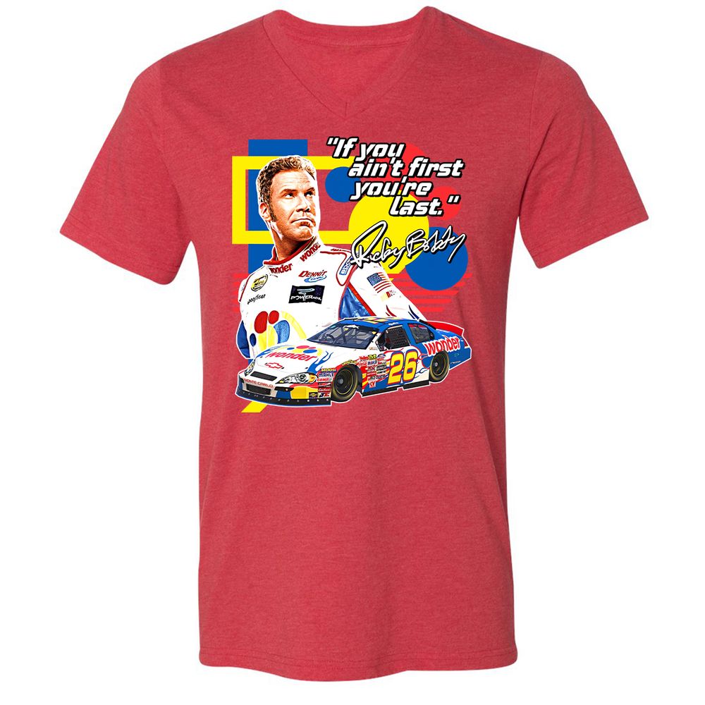 Unisex V-Neck T-Shirt - W6K25PGW - Heather Red - 16