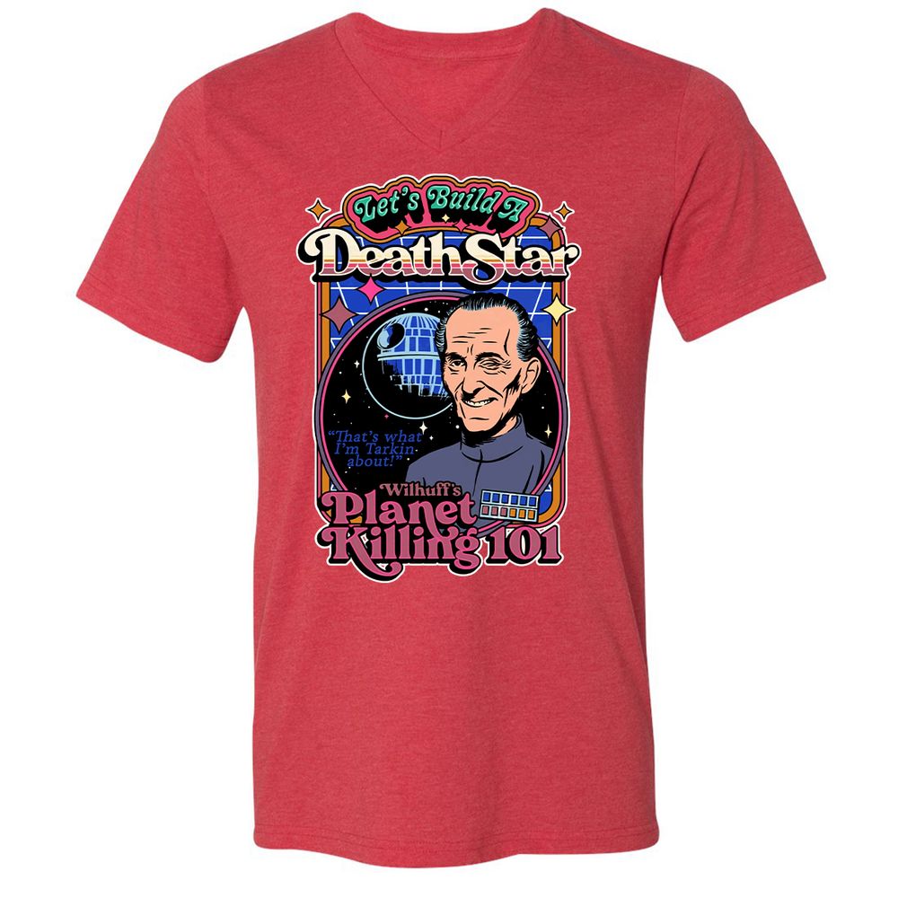 Unisex V-Neck T-Shirt - J1694VJK - Heather Red - 16