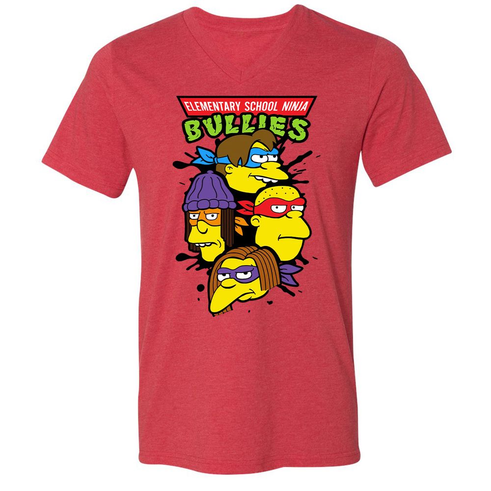 Unisex V-Neck T-Shirt - RTVPKV9W - Heather Red - 16