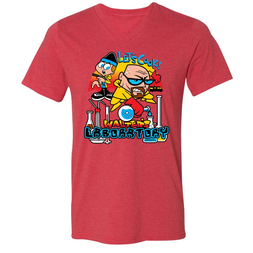 Unisex V-Neck T-Shirt - 29PZUUCS - Heather Red - 16
