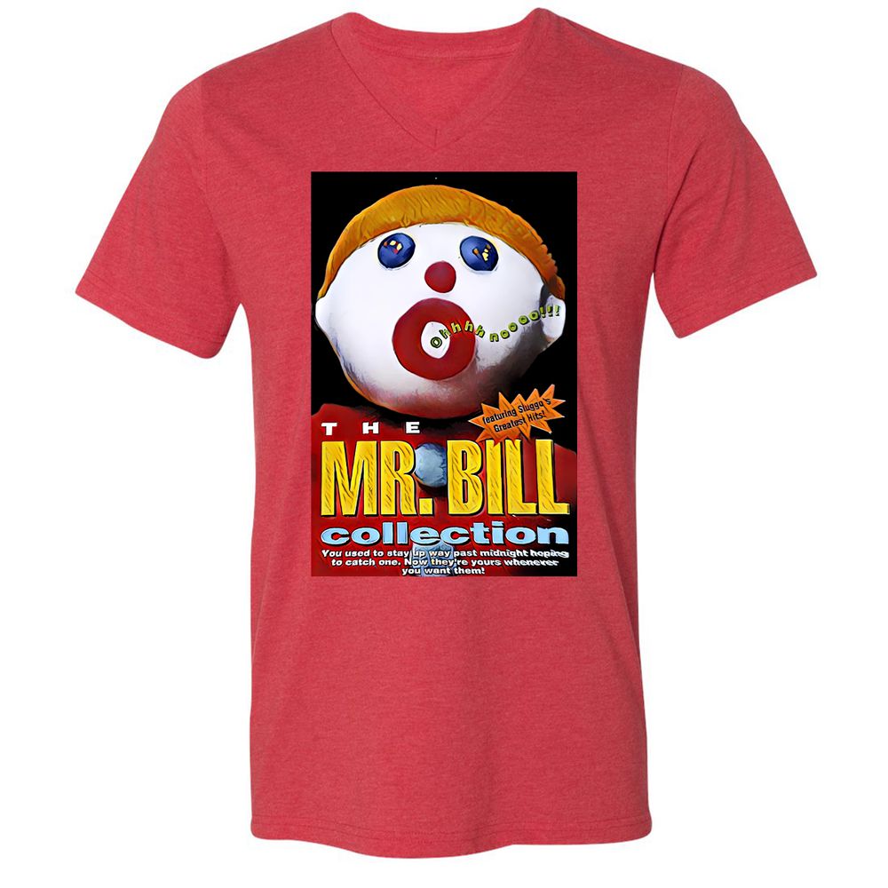 Unisex V-Neck T-Shirt - W5KZ1PW8 - Heather Red - 16